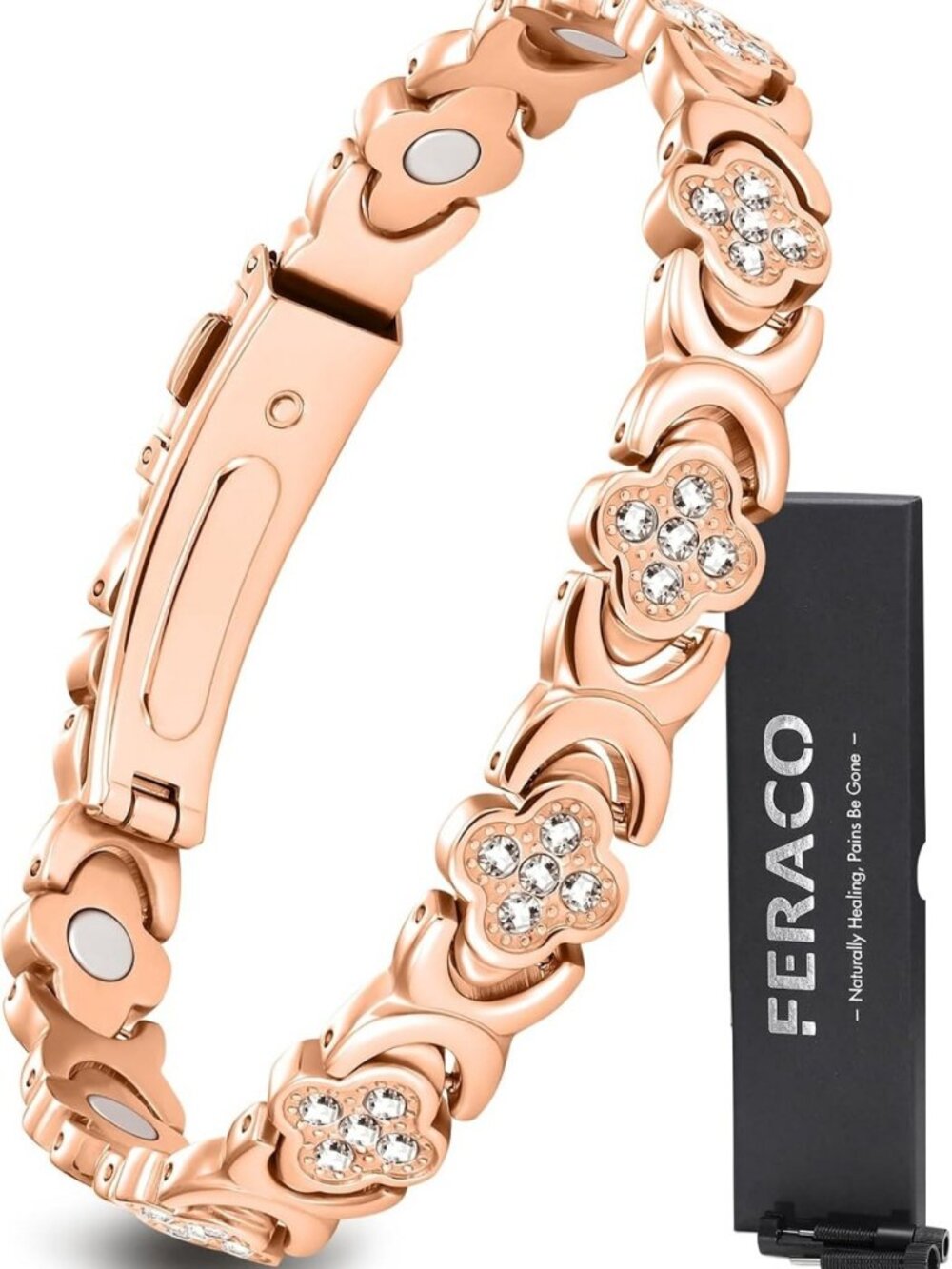Magnetic Pure Copper Bracelet for Women - Ultra Strength, Stylish & Adjustable